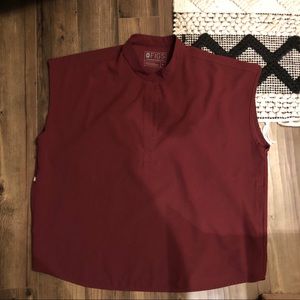 FIGS Scrub Rafaela Top *Burgundy*